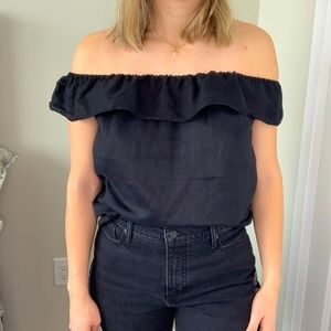 Black off the shoulder J.Crew top in size small